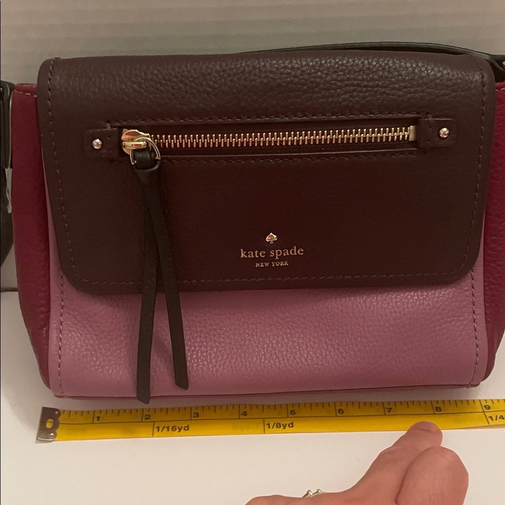 Kate Spade Burgundy and Pink Crossbody Bag